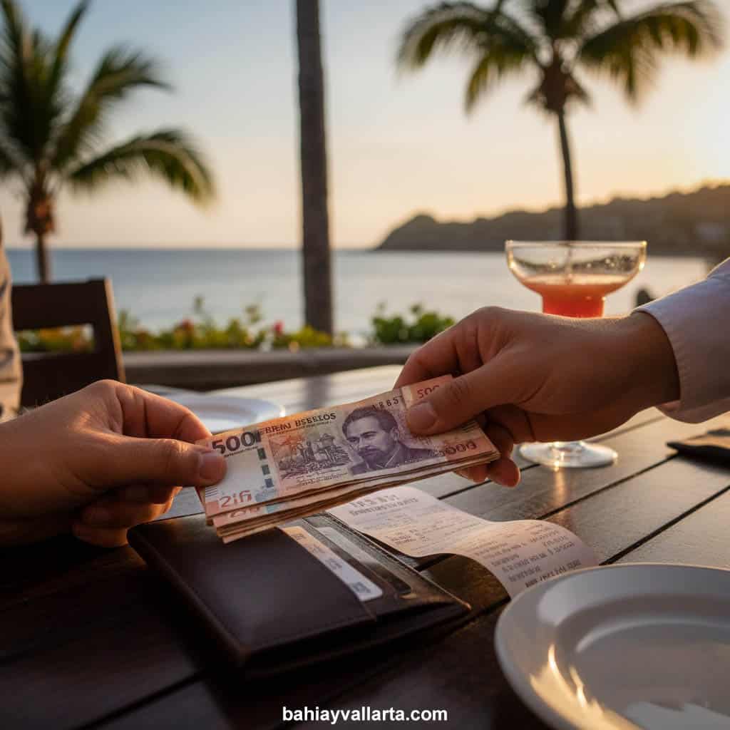 Cuanto se gana en propinas en Puerto Vallarta. Salarios en bahia de banderas y puerto vallarta